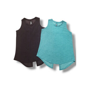 Old Navy Active Girls 10-12 Breathe-On Split Back Athletic Tank Set